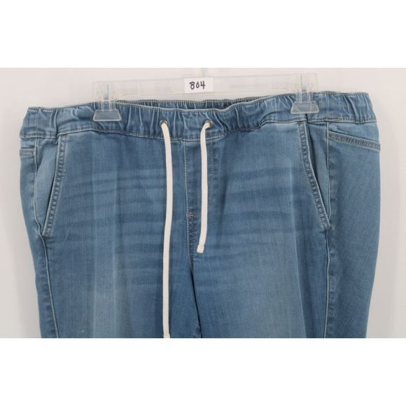 Torrid Womens Jeans Size 1R 1X Blue Light Wash Denim Jeggings Drawstring - Picture 2 of 6